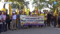 Okullar Açılırken Öğretmenler Talepleri İçin Alanlardaydı 