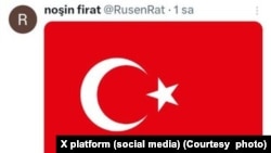 Ruşen Fırat, kararın ardından, aile içinde kullanılan ismi Noşin Fırat adıyla açtığı hesabından paylaşım yapmaya başladı.