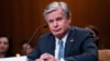 FBI Director Christopher Wray testifies before a Senate Appropriations Commerce, Justice, Science, and Related Agencies Subcommittee, in Washington, D.C.